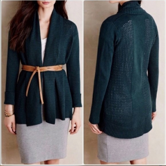 Anthropologie Moth OPEN POINTELLE CARDIGAN - Picture 9 of 9